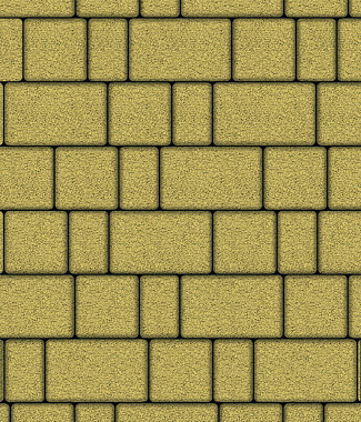 Тротуарная плитка СТАРЫЙ ГОРОД - Гранит Жёлтый, комплект из 3 видов плит