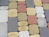 Тротуарная плитка КЛАССИКО - Стандарт Желтый, комплект из 3 видов плит