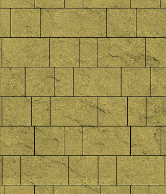 Тротуарная плитка рельефная СТАРЫЙ ГОРОД - Стандарт Желтый, комплект из 3 видов плит