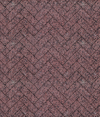 Тротуарная плитка ПАРКЕТ - Гранит Красный с черным
