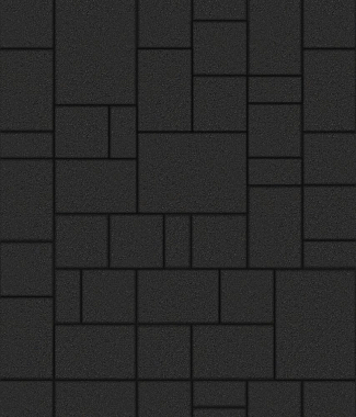 Тротуарная плитка МЮНХЕН - Стандарт Черный, комплект из 4 видов плит