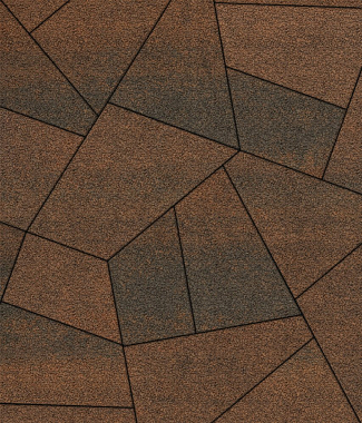 Тротуарная плитка ОРИГАМИ - Листопад гранит Мустанг, комплект из 6 видов плит