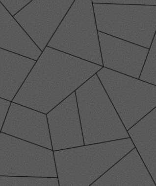 Тротуарная плитка ОРИГАМИ - Стандарт Серый, комплект из 6 видов плит