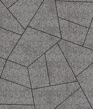 Тротуарная плитка ОРИГАМИ - Стоунмикс кремовый с чёрным, комплект из 6 видов плит