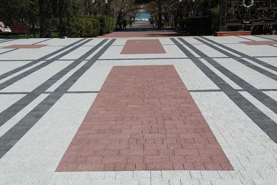 Тротуарная плитка СТАРЫЙ ГОРОД - Стоунмикс Белый с черным, комплект из 3 видов плит