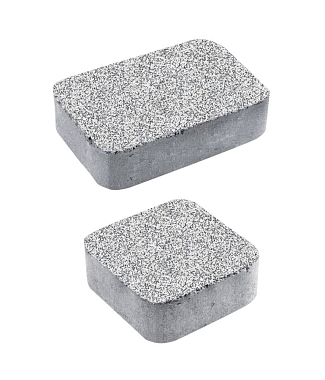 Тротуарная плитка КЛАССИКО - Стоунмикс Белый с черным, комплект из 2 видов плит