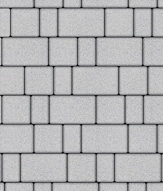 Тротуарная плитка СТАРЫЙ ГОРОД - Стандарт Белый, комплект из 3 видов плит