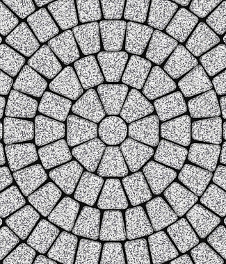 Тротуарная плитка КЛАССИКО - Стоунмикс Белый с черным, комплект из 3 видов плит