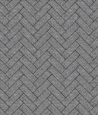 Тротуарная плитка ПАРКЕТ - Гранит Серый с черным