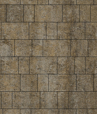 Тротуарная плитка рельефная СТАРЫЙ ГОРОД - Искусственный камень Доломит, комплект из 3 видов плит
