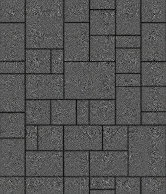 Тротуарная плитка МЮНХЕН - Стандарт Серый, комплект из 4 видов плит