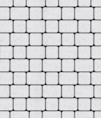 Тротуарная плитка КЛАССИКО - Стоунмикс Белый, комплект из 2 видов плит