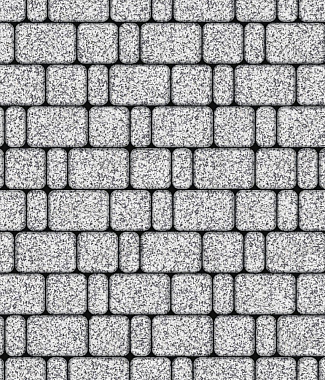 Тротуарная плитка КЛАССИКО - Стоунмикс Белый с черным, комплект из 3 видов плит