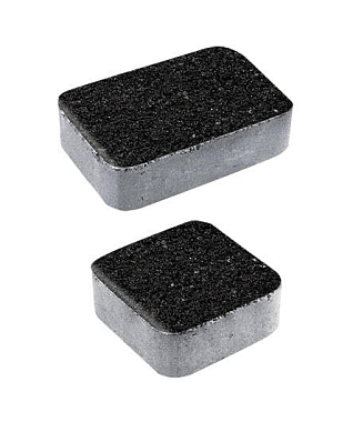 Тротуарная плитка КЛАССИКО - Стоунмикс Черный, комплект из 2 видов плит