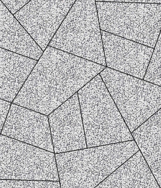 Тротуарная плитка ОРИГАМИ - Стоунмикс Белый с черным, комплект из 6 видов плит