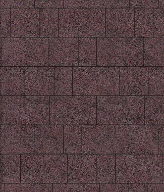 Тротуарная плитка рельефная СТАРЫЙ ГОРОД - Гранит Красный с чёрным, комплект из 3 видов плит