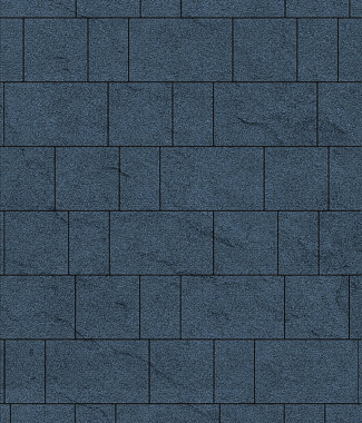 Тротуарная плитка рельефная СТАРЫЙ ГОРОД - Гранит Синий, комплект из 3 видов плит