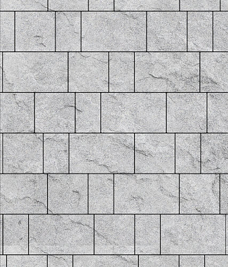 Тротуарная плитка рельефная СТАРЫЙ ГОРОД - Стандарт Белый, комплект из 3 видов плит