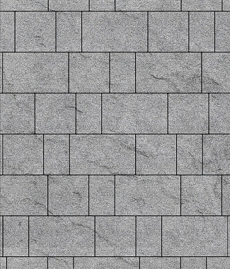 Тротуарная плитка рельефная СТАРЫЙ ГОРОД - Гранит Белый, комплект из 3 видов плит