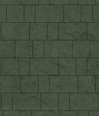 Тротуарная плитка рельефная СТАРЫЙ ГОРОД - Гранит Зеленый, комплект из 3 видов плит