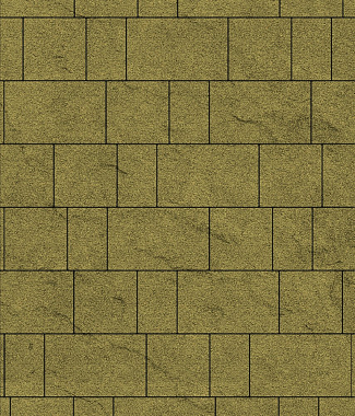 Тротуарная плитка рельефная СТАРЫЙ ГОРОД - Гранит Желтый, комплект из 3 видов плит