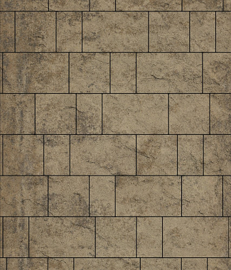 Тротуарная плитка рельефная СТАРЫЙ ГОРОД - Листопад гладкий Старый замок, комплект из 3 видов плит