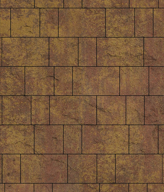 Тротуарная плитка рельефная СТАРЫЙ ГОРОД - Листопад гладкий Осень, комплект из 3 видов плит