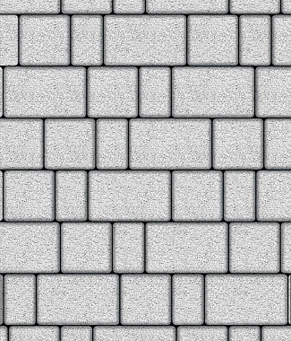 Тротуарная плитка СТАРЫЙ ГОРОД - Гранит Белый, комплект из 3 видов плит